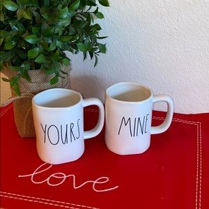 Rae Dunn “MINE & YOURS” Mug Set